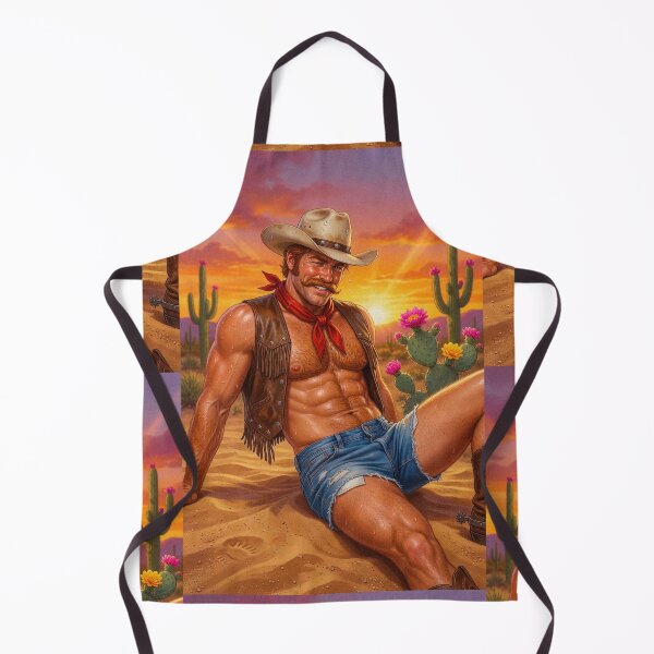 Item preview, Sweaty Cowboy Daddy in Short Denim Cutoffs designed and sold by ZhivanCrimson.