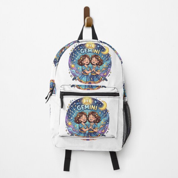Item preview, Cute Gemini Zodiac Sign Twins Astrology designed and sold by Zodiac Celestial Art.