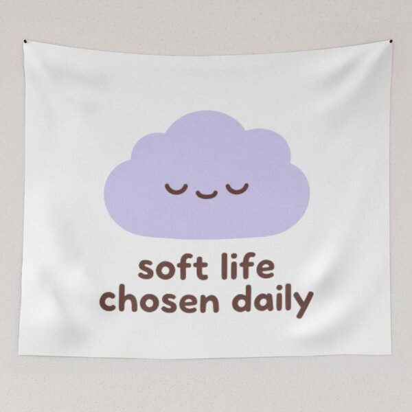 Item preview, Soft Life Chosen Daily – Spiritual Self Love Typography Quote designed and sold by CosmicQuietLab.