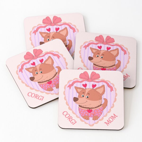 Item preview, Corgi Mom – Cute Corgi in Heart with Bow Dog Lover Design designed and sold by Skryp-art.