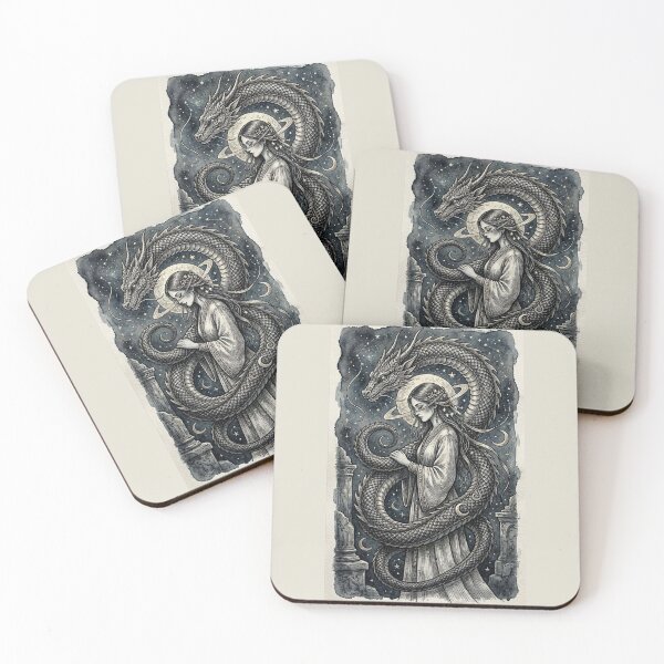Item preview, Moon Dragon's Embrace designed and sold by Roberta Calabrese.