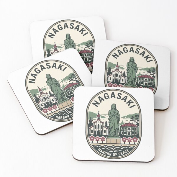 Item preview, Nagasaki Harbor of Peace Vintage Japan Travel Badge designed and sold by k3rstman1.