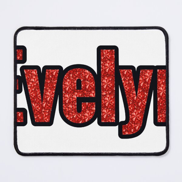 Item preview, Evelyn Girl Name Red Rhinestone Texture designed and sold by TheIconSmith.