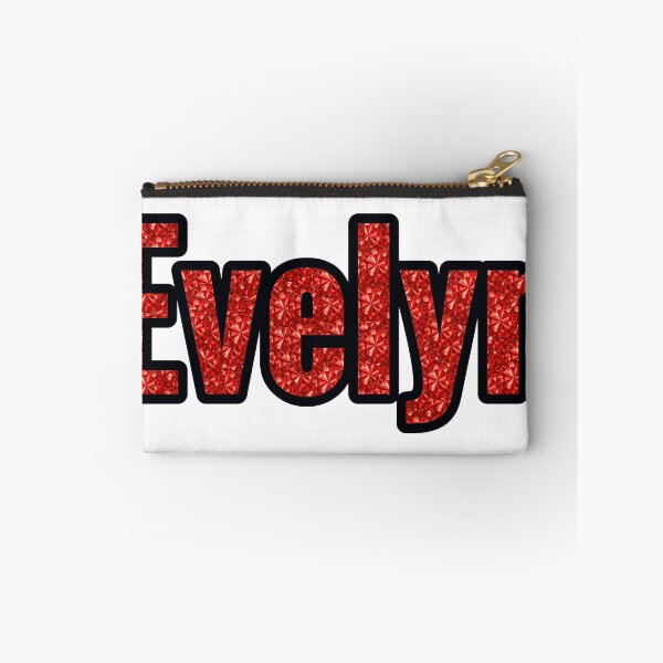 Item preview, Evelyn Girl Name Red Rhinestone Texture designed and sold by TheIconSmith.
