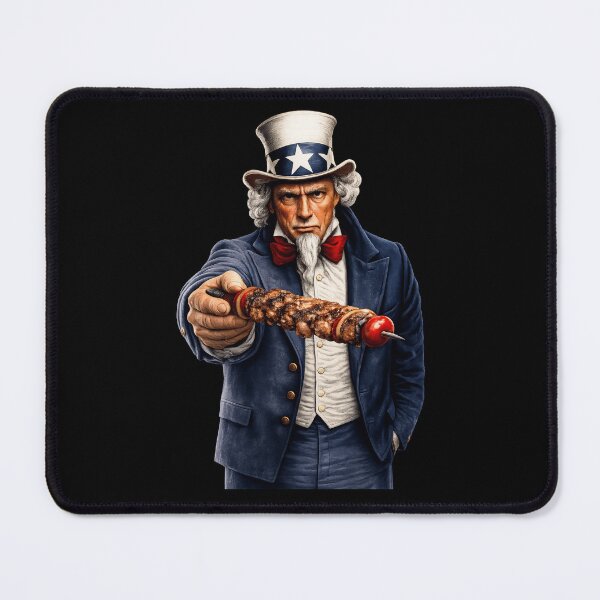 Item preview, Uncle Sam Grill Master BBQ Skewer Patriotic Grilling Food Design designed and sold by TheTrendsDesk.