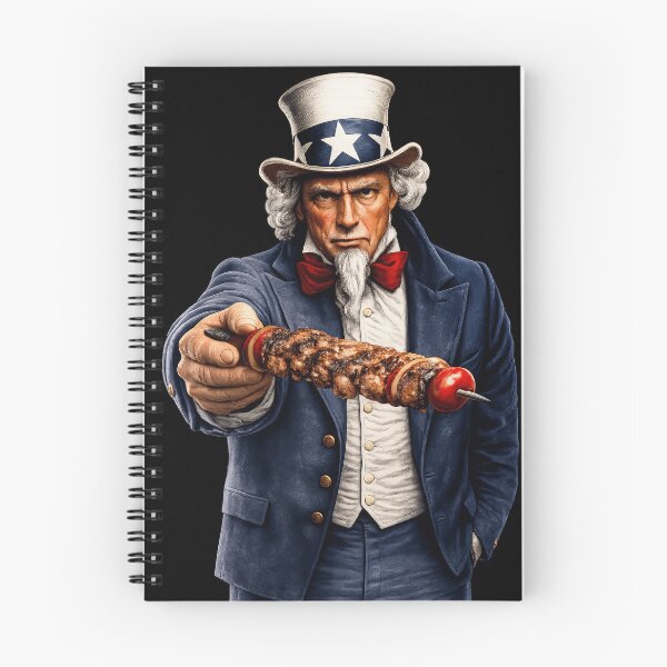 Item preview, Uncle Sam Grill Master BBQ Skewer Patriotic Grilling Food Design designed and sold by TheTrendsDesk.
