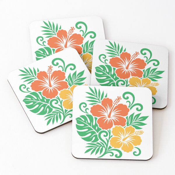 Item preview, Tropical Color Hibiscus Floral Design designed and sold by Partoon-dp.
