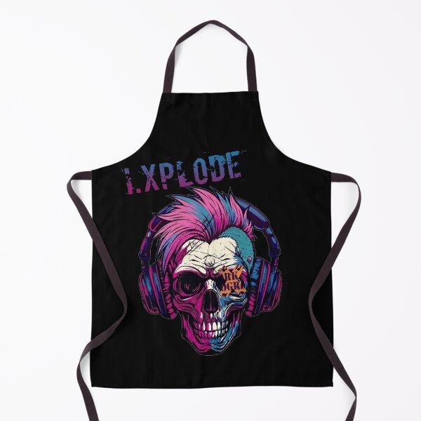 Item preview, I Don't Explode: Cyber Punk Skull designed and sold by Carpediemdeluxe.