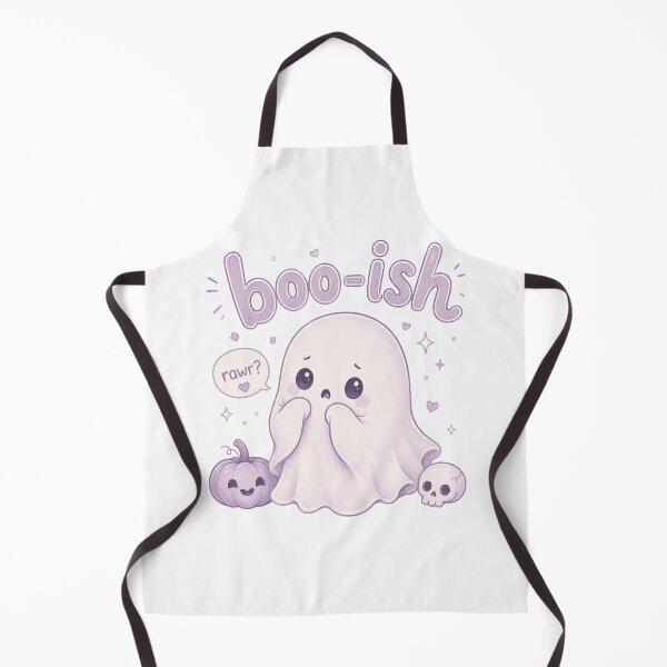 Item preview, Boo Ish Cute Kawaii Ghost Halloween designed and sold by Pixel Hawk.