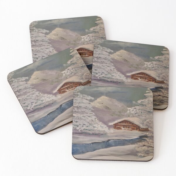 Item preview, A house by the river in the midst of a beautiful, true winter. designed and sold by Artur Sobkowicz.