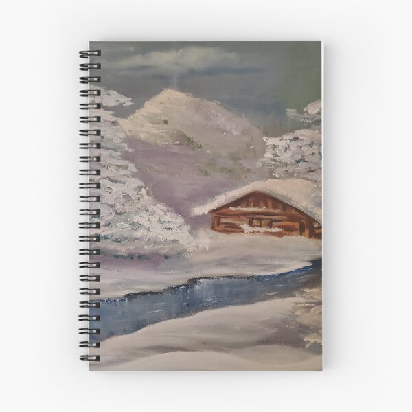 Item preview, A house by the river in the midst of a beautiful, true winter. designed and sold by Artur Sobkowicz.