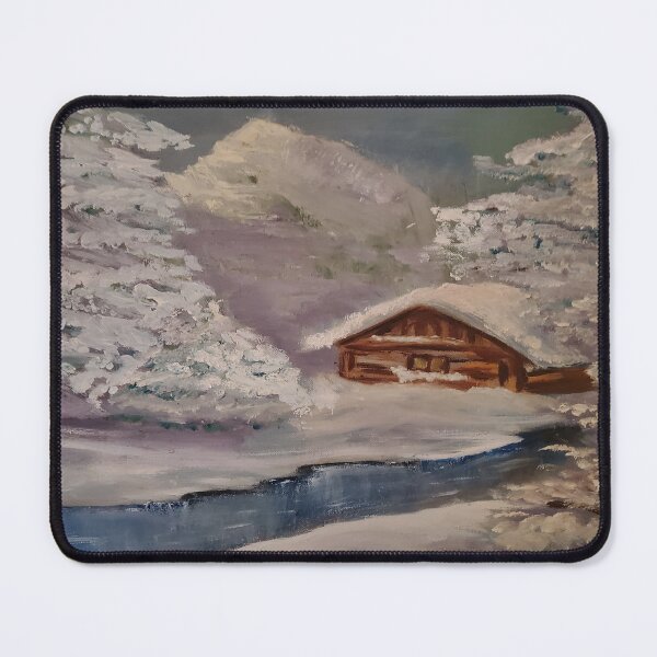 Item preview, A house by the river in the midst of a beautiful, true winter. designed and sold by Artur Sobkowicz.