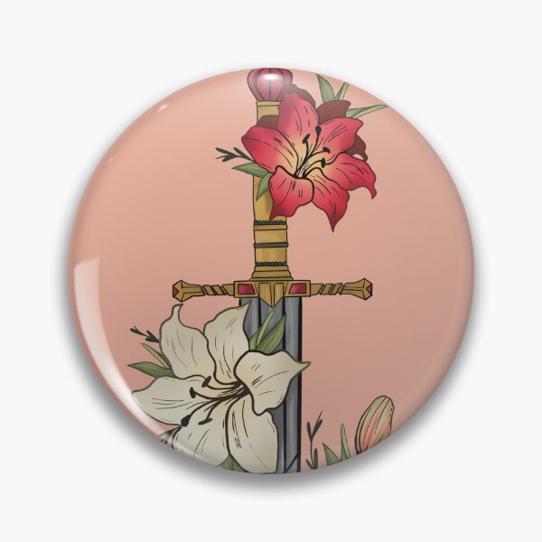 Item preview, Fantasy Sword and Lillies designed and sold by Sophie Elaina Designs.