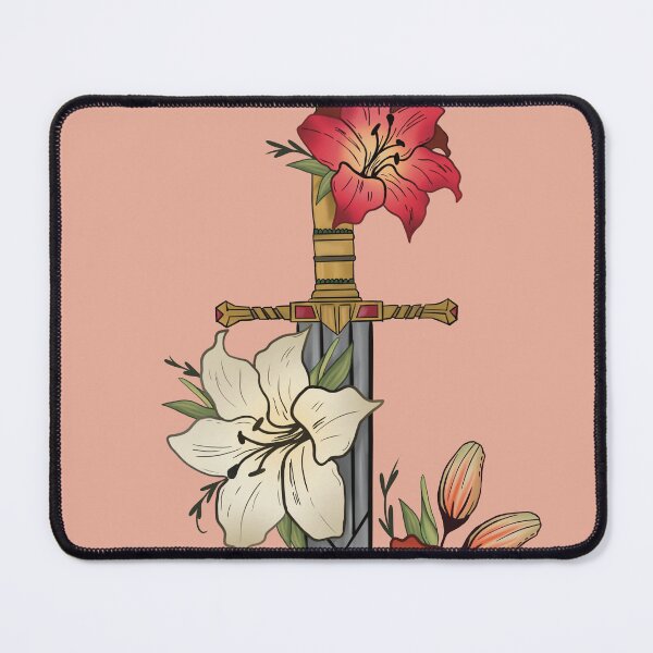 Item preview, Fantasy Sword and Lillies designed and sold by Sophie Elaina Designs.