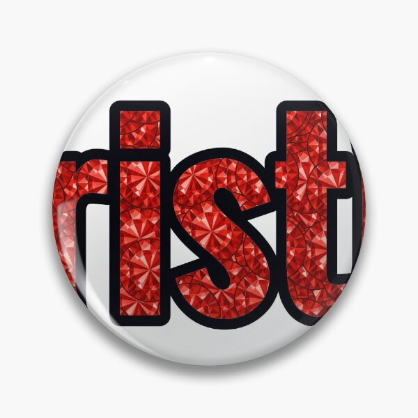 Item preview, Christina Girl Name Red Rhinestone Texture designed and sold by TheIconSmith.