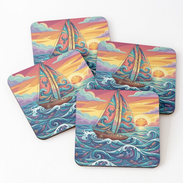 Item preview, Cape Charles Virginia Vintage Sailboat Art designed and sold by Nova Blend.