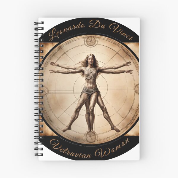 Item preview, Leonardo Da Vinci's Vitruvian Woman designed and sold by artBeatandSoul.
