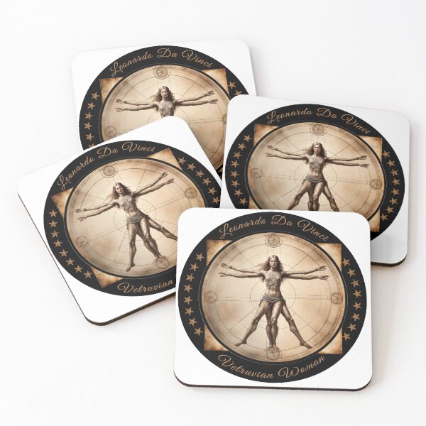 Item preview, Leonardo Da Vinci's Vitruvian Woman designed and sold by artBeatandSoul.