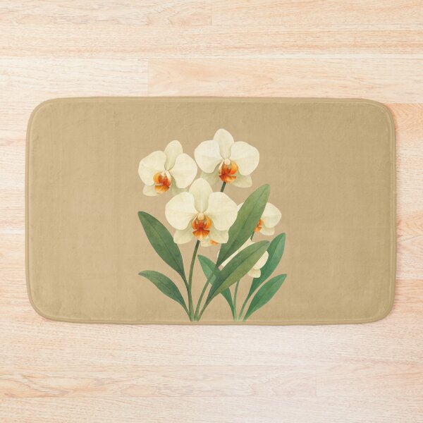 Item preview, orchides // golden hour botanical study designed and sold by Creativ_Design.