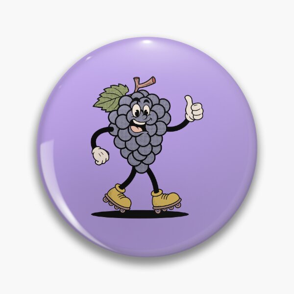 Item preview, Grape on Roller Skates designed and sold by thirdattemptt.