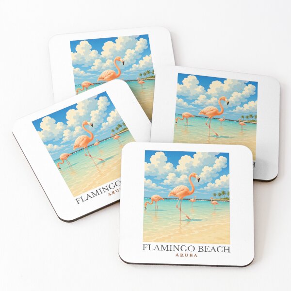 Item preview, Flamingo Beach - Aruba  designed and sold by GoodOldVintage.