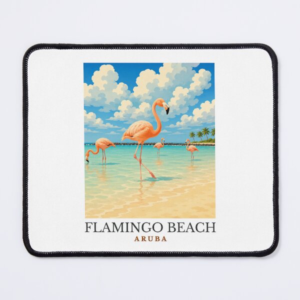 Item preview, Flamingo Beach - Aruba  designed and sold by GoodOldVintage.
