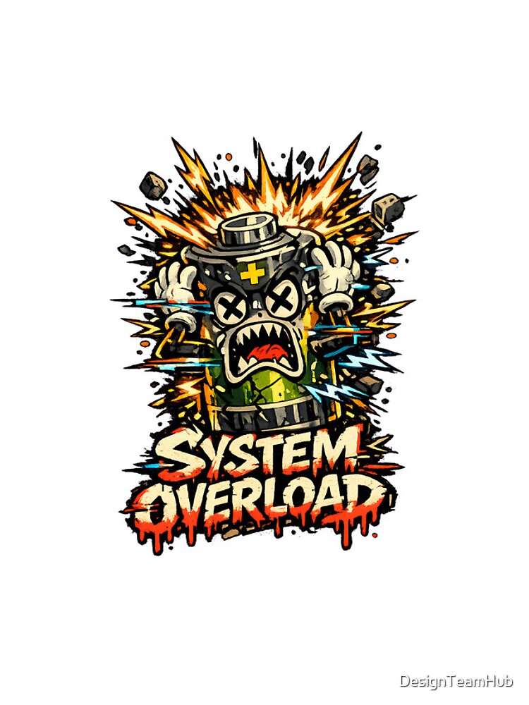 Thumbnail 4 of 4, iPhone Case, System Overload designed and sold by DesignTeamHub.