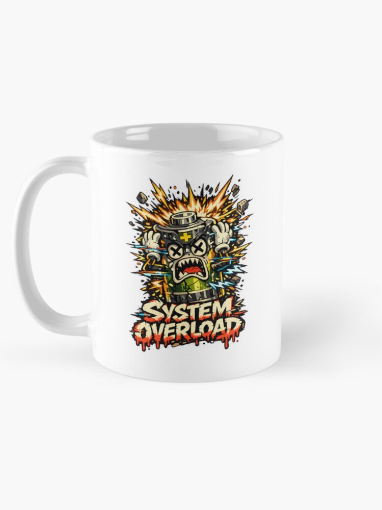 Thumbnail 5 of 6, Coffee Mug, System Overload designed and sold by DesignTeamHub.