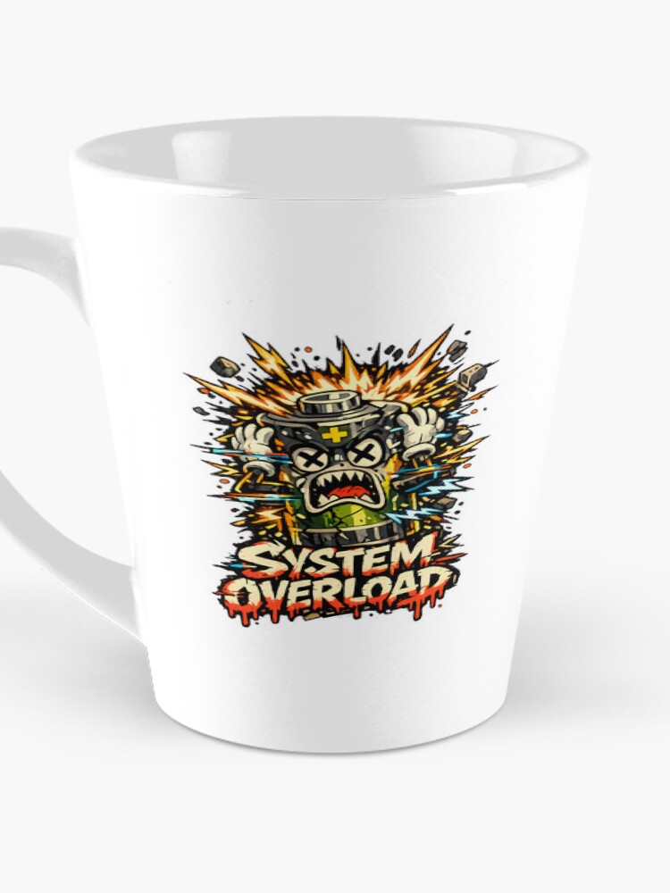 Thumbnail 3 of 4, Coffee Mug, System Overload designed and sold by DesignTeamHub.