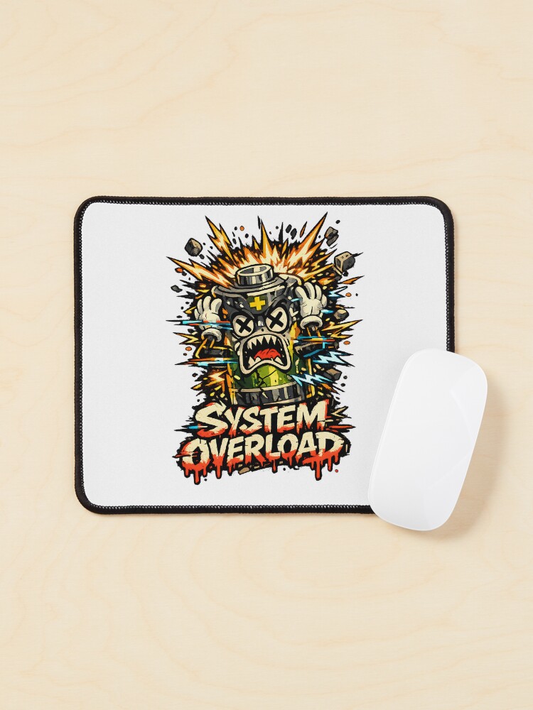 Thumbnail 1 of 5, Mouse Pad, System Overload designed and sold by DesignTeamHub.