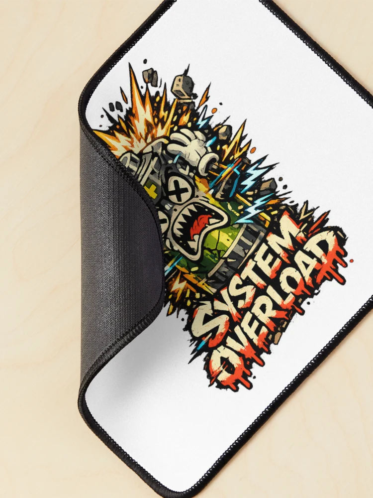 Thumbnail 2 of 5, Mouse Pad, System Overload designed and sold by DesignTeamHub.