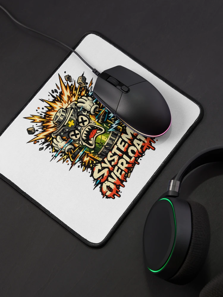 Thumbnail 4 of 5, Mouse Pad, System Overload designed and sold by DesignTeamHub.