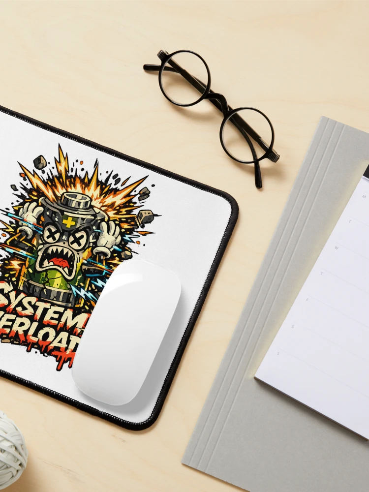 Thumbnail 3 of 5, Mouse Pad, System Overload designed and sold by DesignTeamHub.