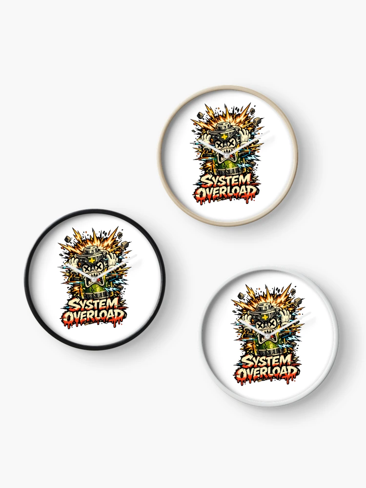 Thumbnail 3 of 4, Clock, System Overload designed and sold by DesignTeamHub.