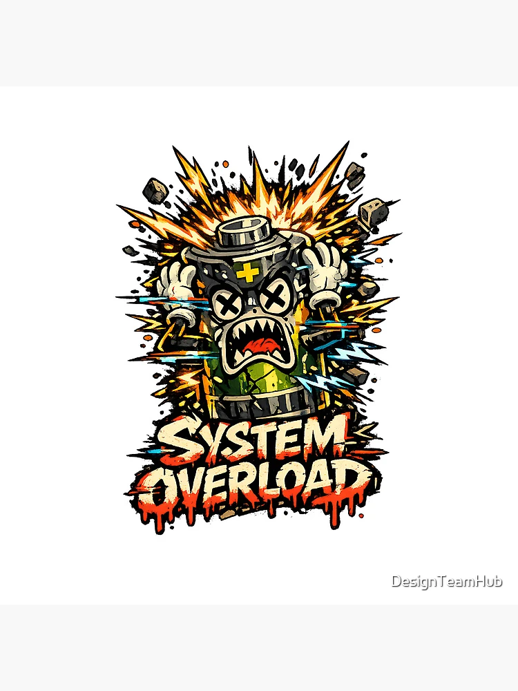 Thumbnail 4 of 4, Clock, System Overload designed and sold by DesignTeamHub.