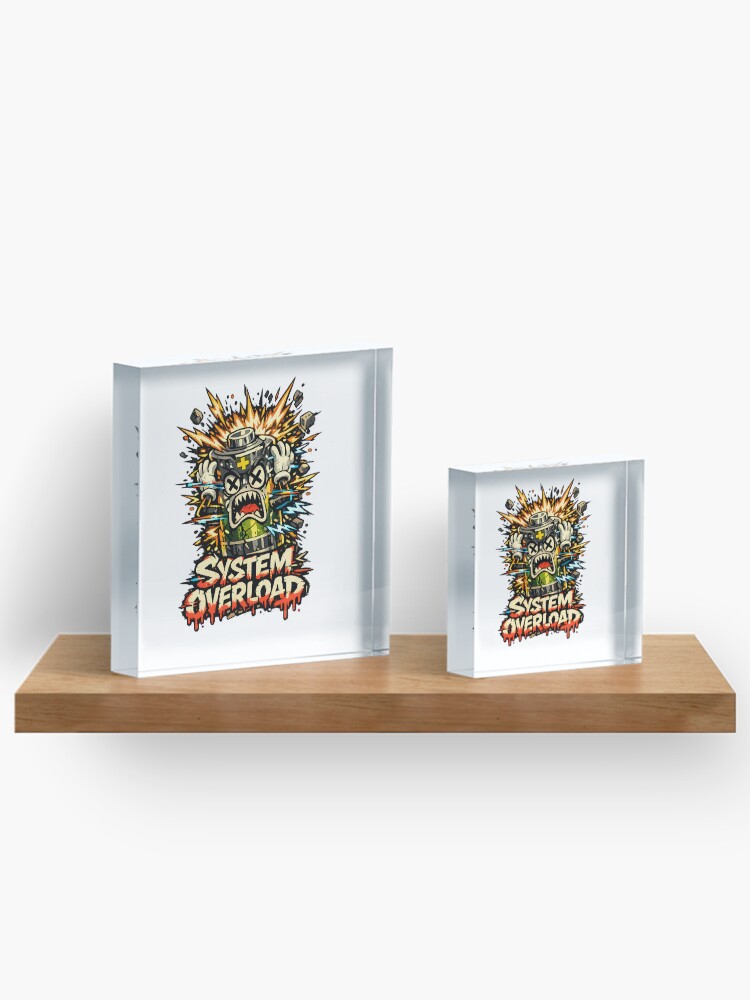 Thumbnail 3 of 5, Acrylic Block, System Overload designed and sold by DesignTeamHub.