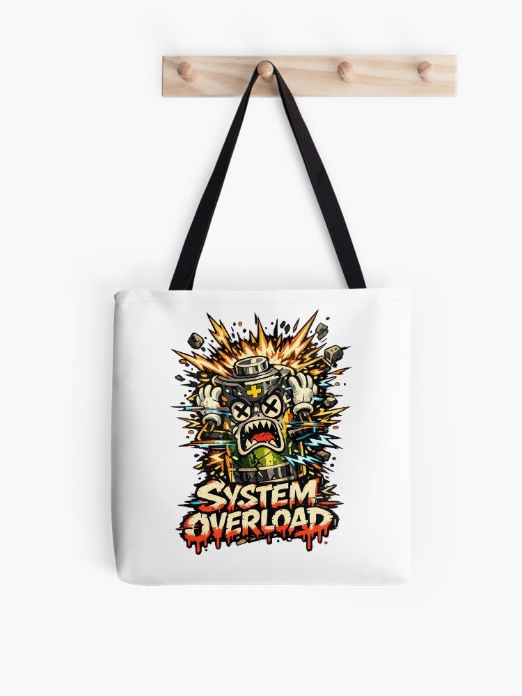 Thumbnail 1 of 2, Tote Bag, System Overload designed and sold by DesignTeamHub.