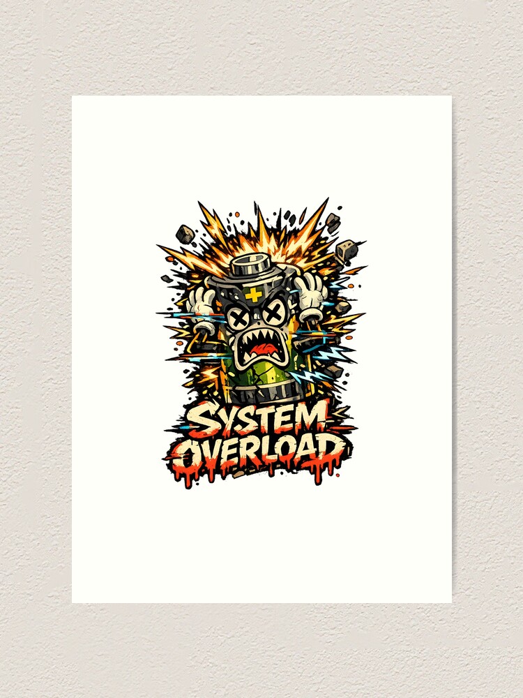 Thumbnail 1 of 3, Art Print, System Overload designed and sold by DesignTeamHub.