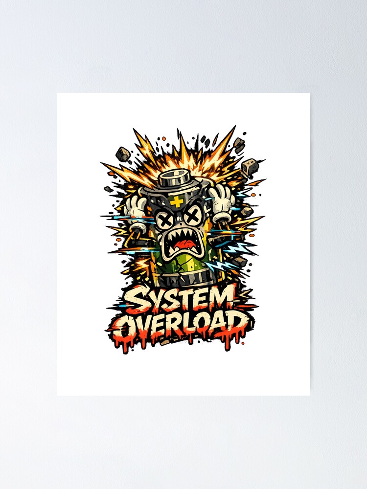 Thumbnail 1 of 3, Poster, System Overload designed and sold by DesignTeamHub.