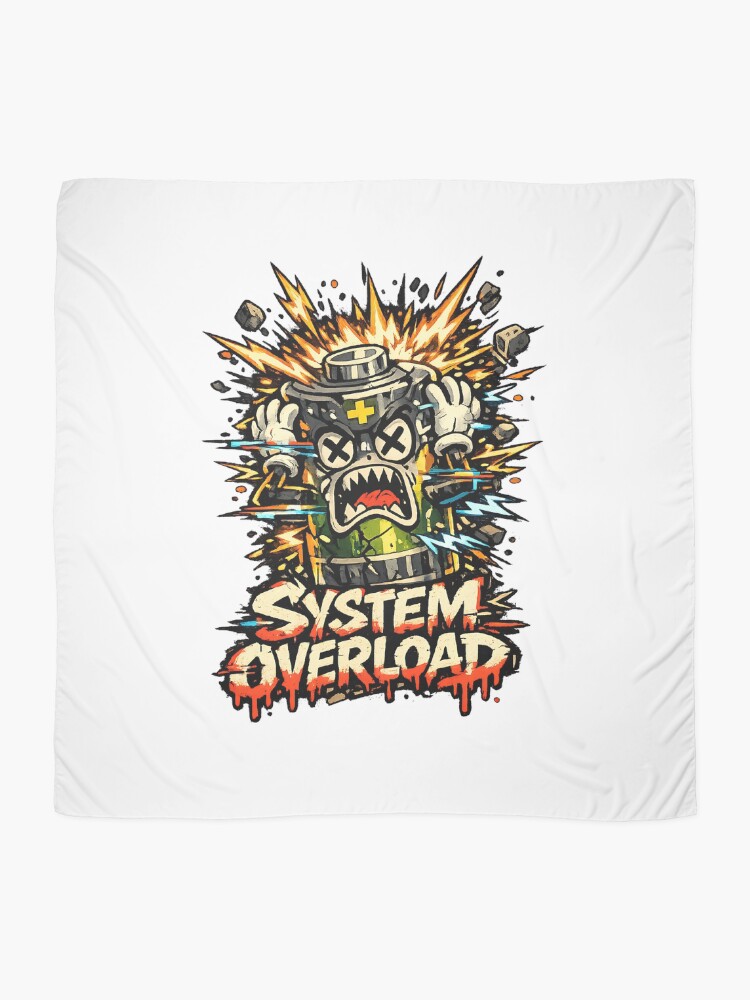 Thumbnail 2 of 3, Scarf, System Overload designed and sold by DesignTeamHub.