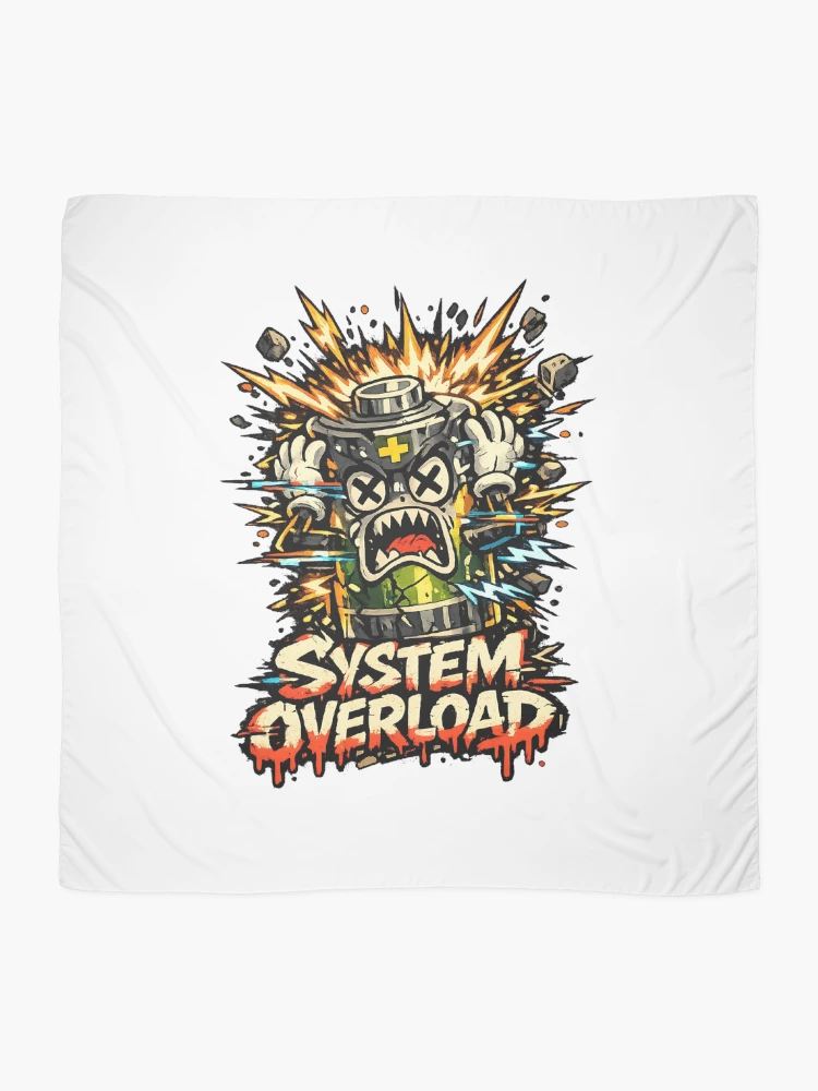 Thumbnail 2 of 3, Scarf, System Overload designed and sold by DesignTeamHub.