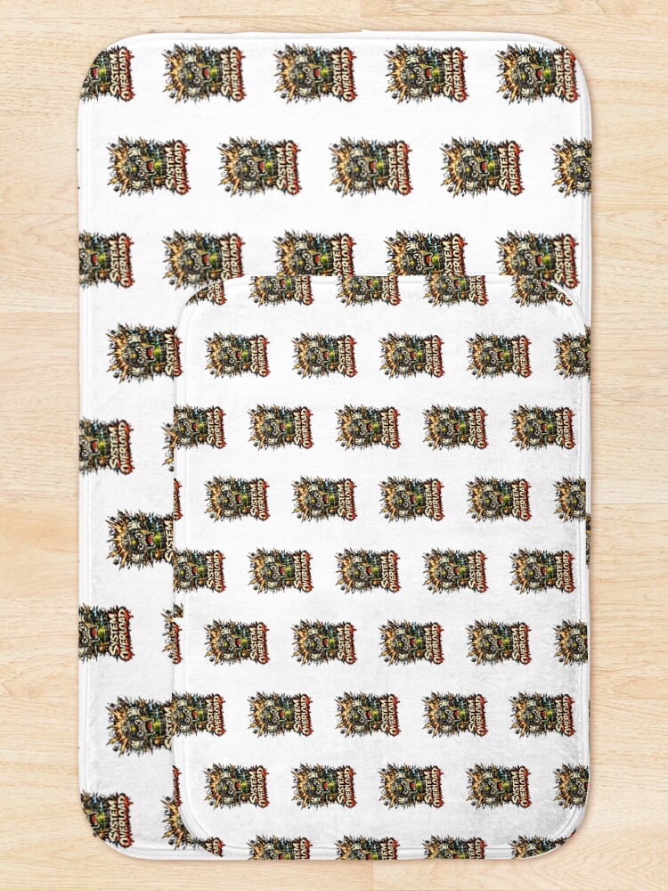 Thumbnail 5 of 6, Bath Mat, System Overload designed and sold by DesignTeamHub.