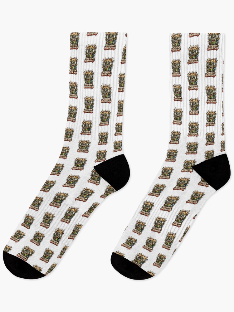 Thumbnail 1 of 5, Socks, System Overload designed and sold by DesignTeamHub.