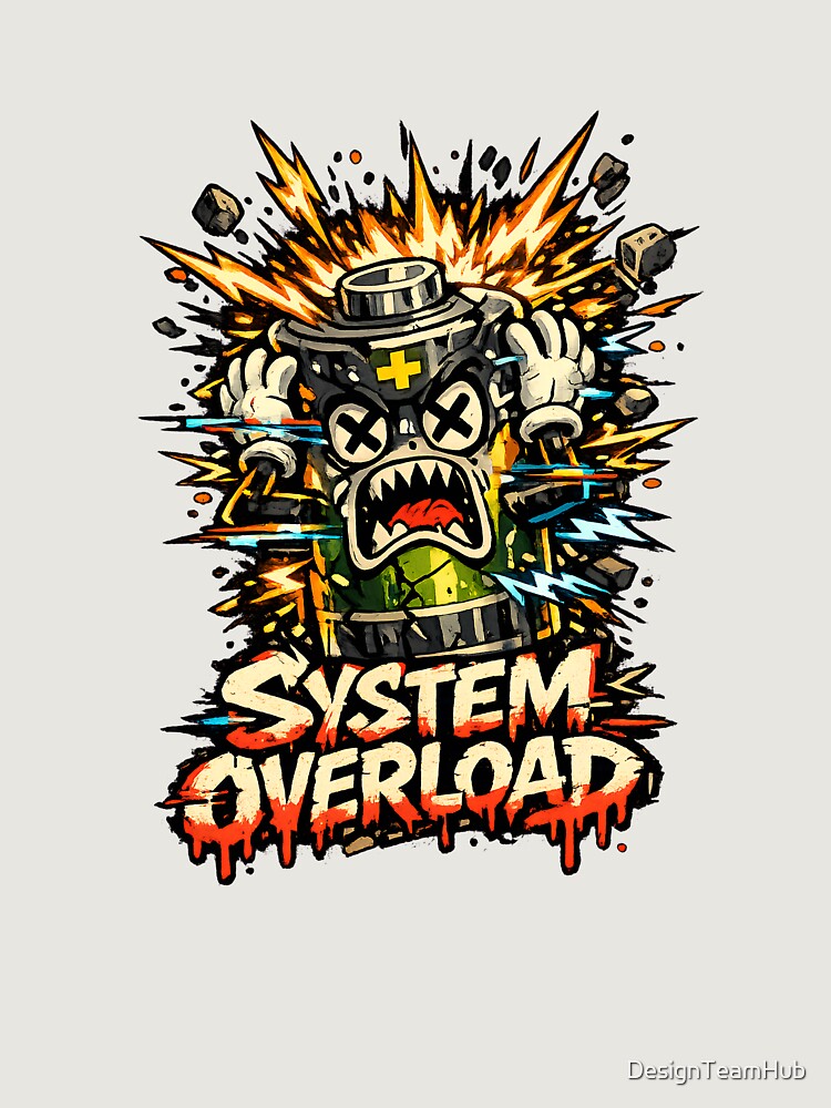 Thumbnail 6 of 6, Premium Oversized Sweatshirt, System Overload designed and sold by DesignTeamHub.