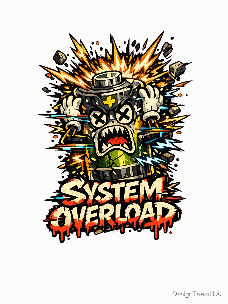 Thumbnail 6 of 6, Pullover Sweatshirt, System Overload designed and sold by DesignTeamHub.