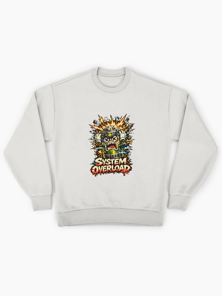 Thumbnail 1 of 6, Premium Oversized Sweatshirt, System Overload designed and sold by DesignTeamHub.