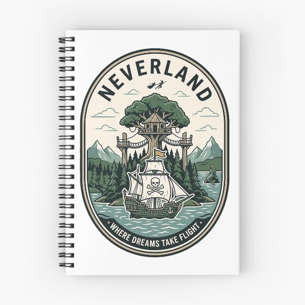 Item preview, Vintage Neverland Pirate Ship Adventure Badge designed and sold by k3rstman1.