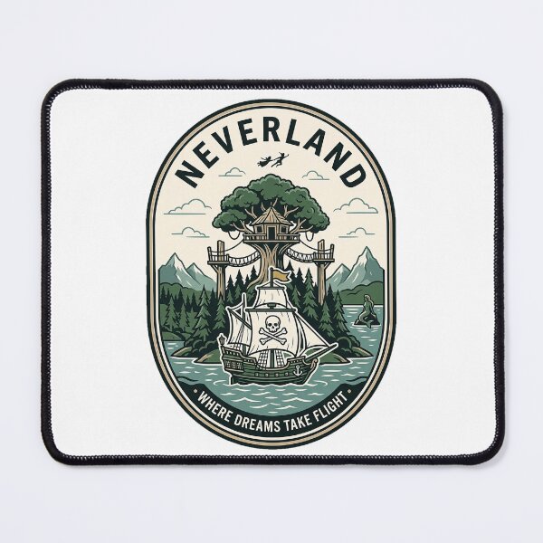 Item preview, Vintage Neverland Pirate Ship Adventure Badge designed and sold by k3rstman1.