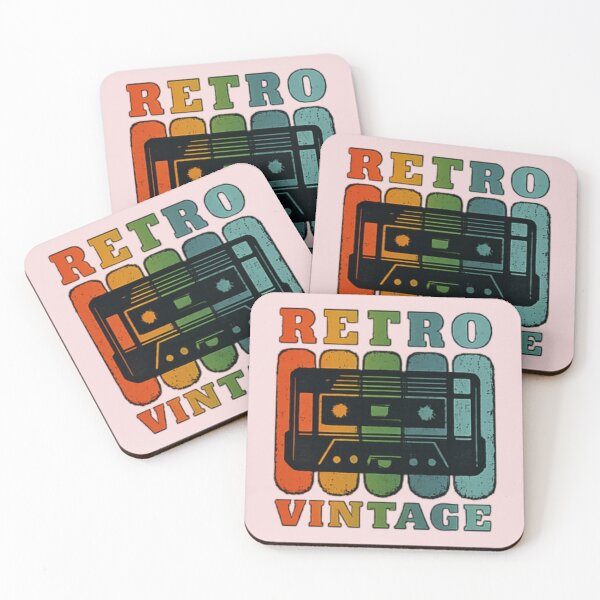 Item preview, Retro Vintage Cassette Tape Rainbow Stripes Distressed 80s 90s Music Design  designed and sold by arifali786.