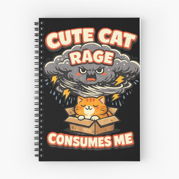 Item preview, Cute Cat Rage Consumes Me Funny Introvert Cat Meme designed and sold by HiPatti.